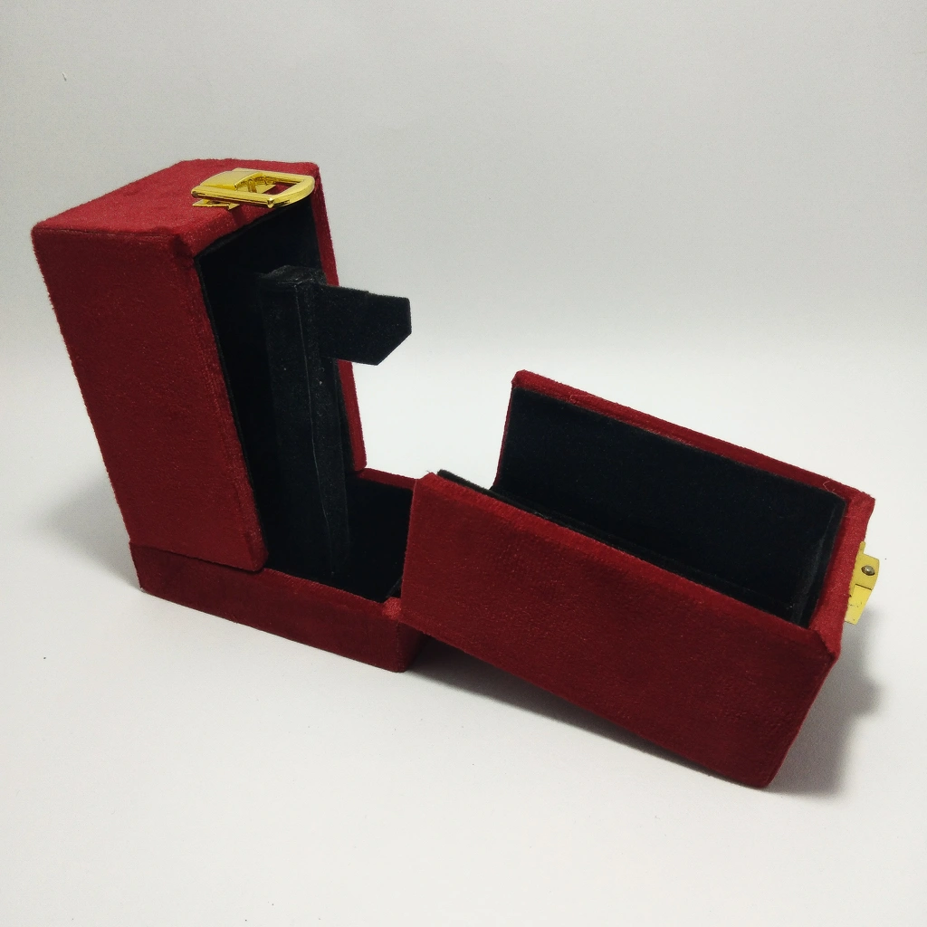 jewelry box display red box stand