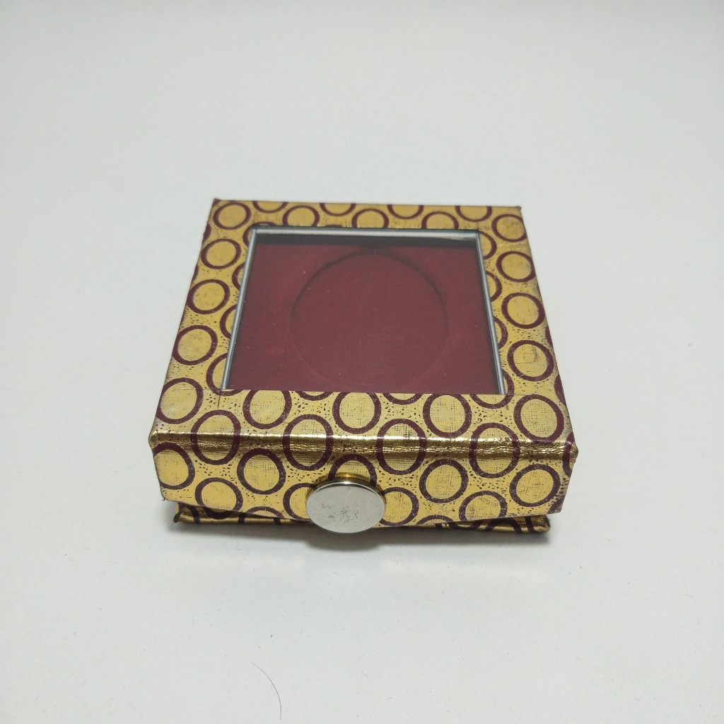 vinyl red oval coin box