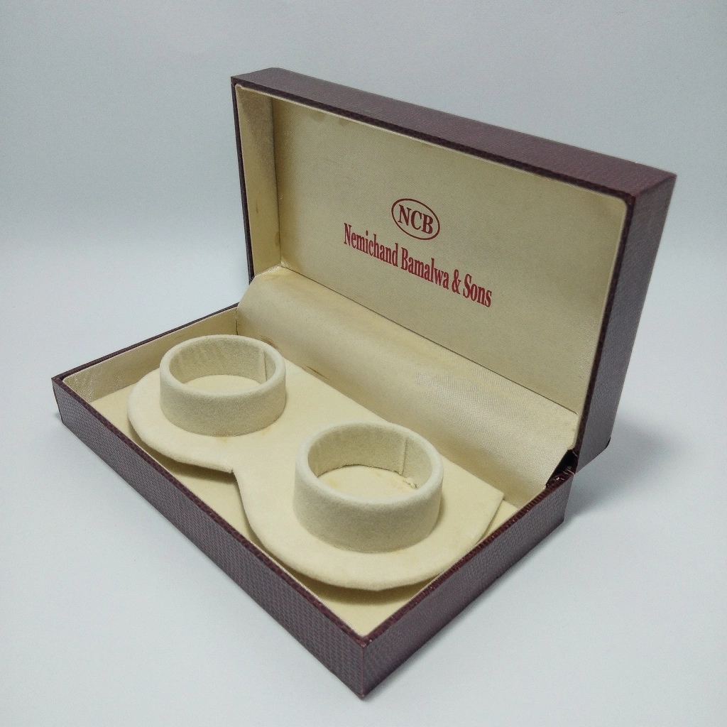 jewelry box premium red cream double bangles