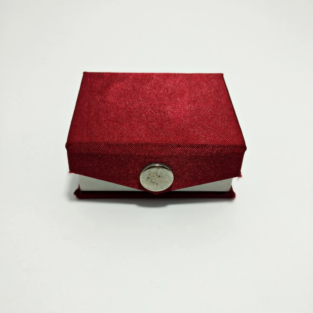 jewelry box red satin white nappa tops